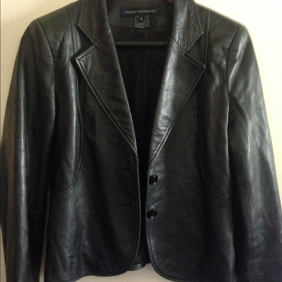 French Connection Leather Jacket | Poshmark